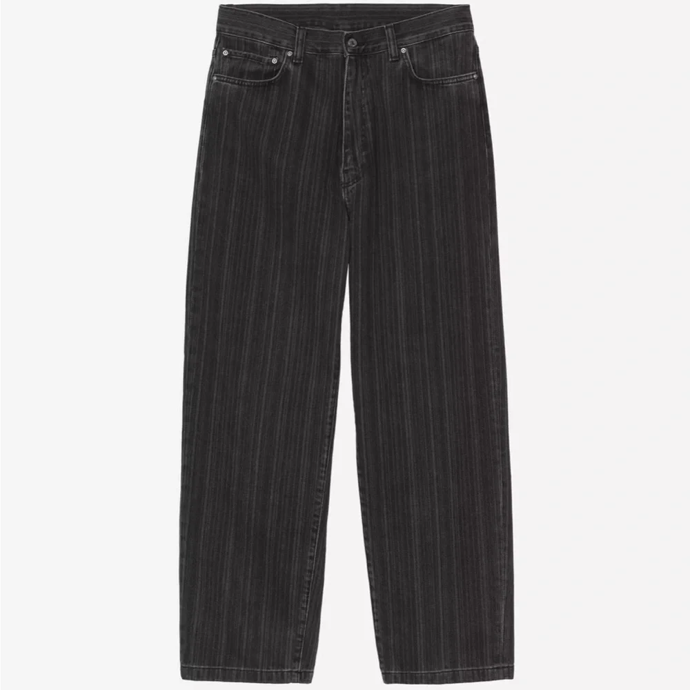 Carhartt WIP Men's Ryland Pant Black Striped Size 34 NWOT